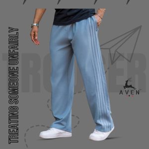 Aveen Premium Baggy Side-Stripe Trousers – Effortless Style & Comfort